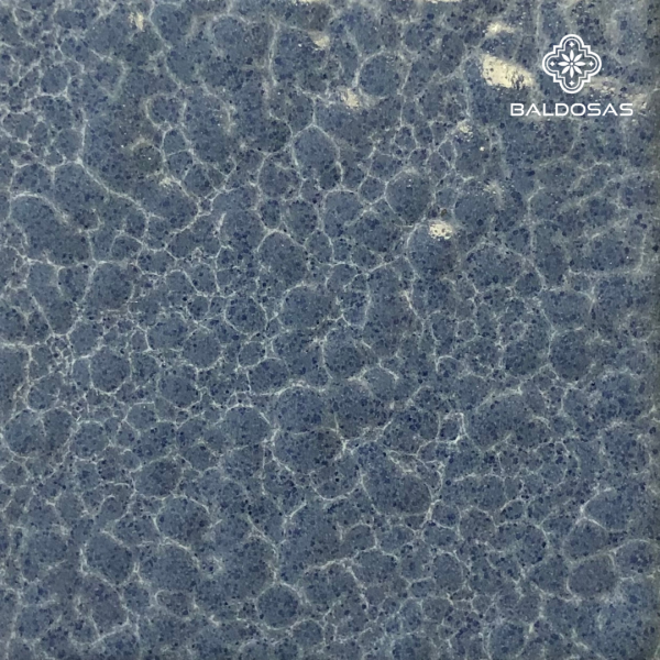 Italian tile Crater Medium Blue S66 sample