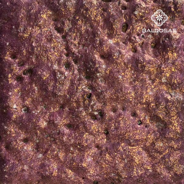 Italiaanse tegel Krater Roze/Goud OH61 sample