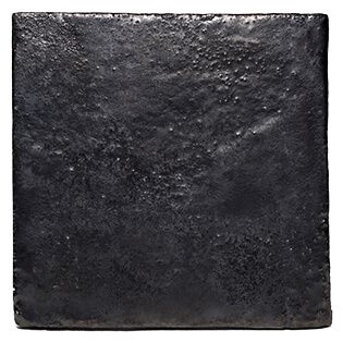 Portuguese tile Metallic Black Lava OV06 sample