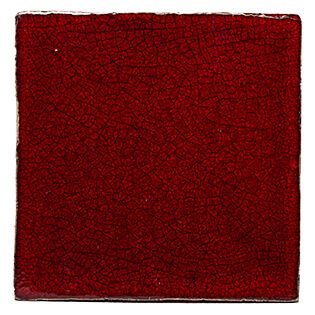 Portuguese tile Crackle Red OS380 sample