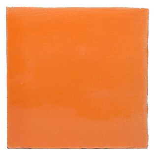 Portuguese tile glossy Orange OS032 sample