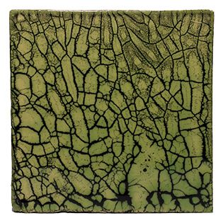 Portuguese tile Crackle Lime OS392 sample