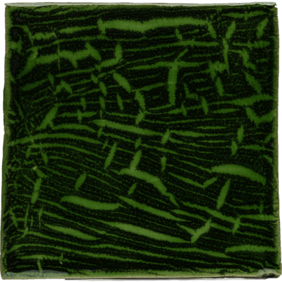 Portuguese tile Striped Green OS340 sample