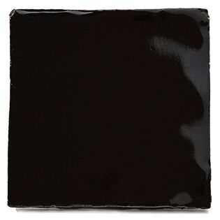 Portuguese tile glaze Black OB12 sample