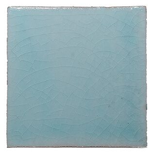 Portuguese tile Crackle Crystal Blue OB68 sample