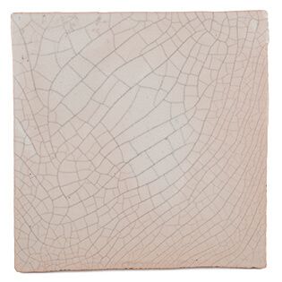 Portuguese tile Crackle Giraffe White OB202 sample