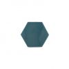 hexagon italiaanse tegel maagdenpalm blauw cm3